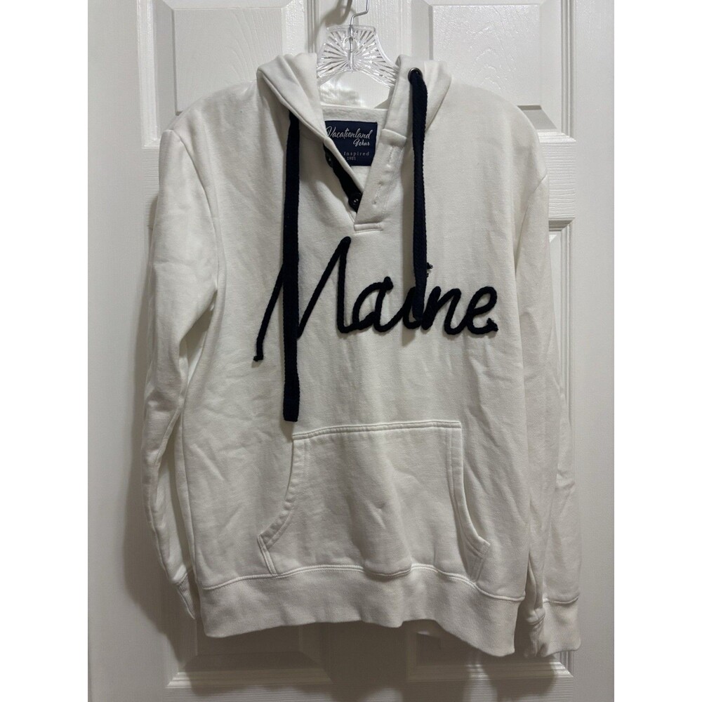 Vacationland Wear Size Small Maine Hoodie Prepped Comfort Casual